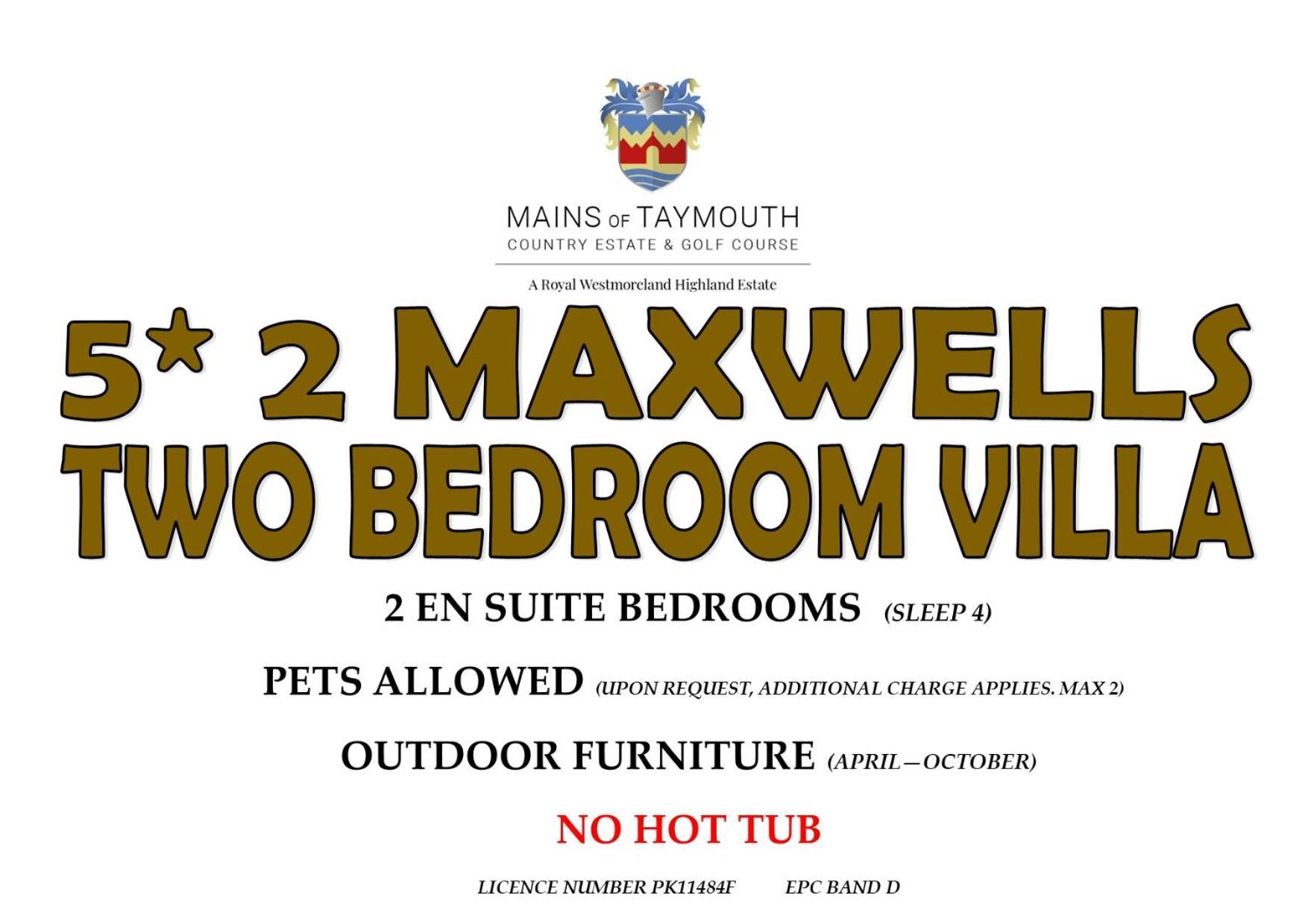 Mains Of Taymouth Country Estate 5* Maxwell Villas 肯莫尔 外观 照片
