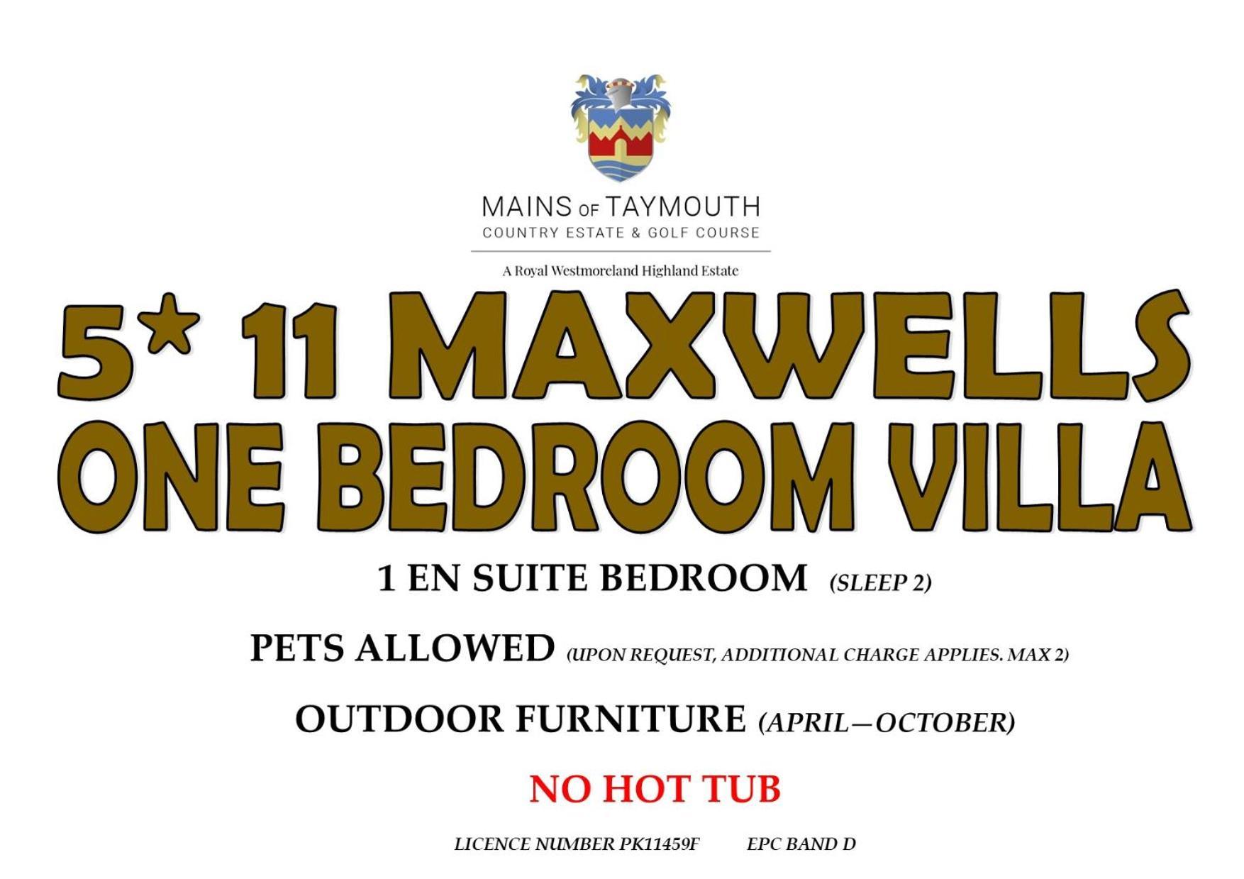 Mains Of Taymouth Country Estate 5* Maxwell Villas 肯莫尔 外观 照片